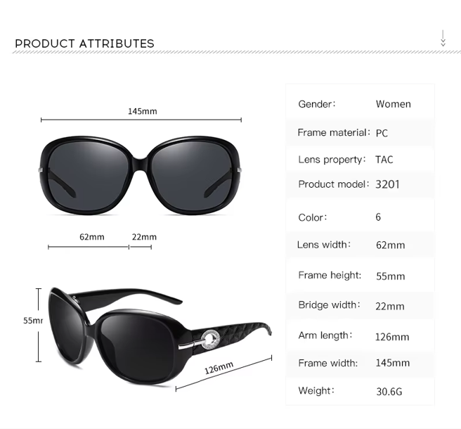 Women's UV400 Polarized Retro Butterfly Sunglasses for Fashion & Travel